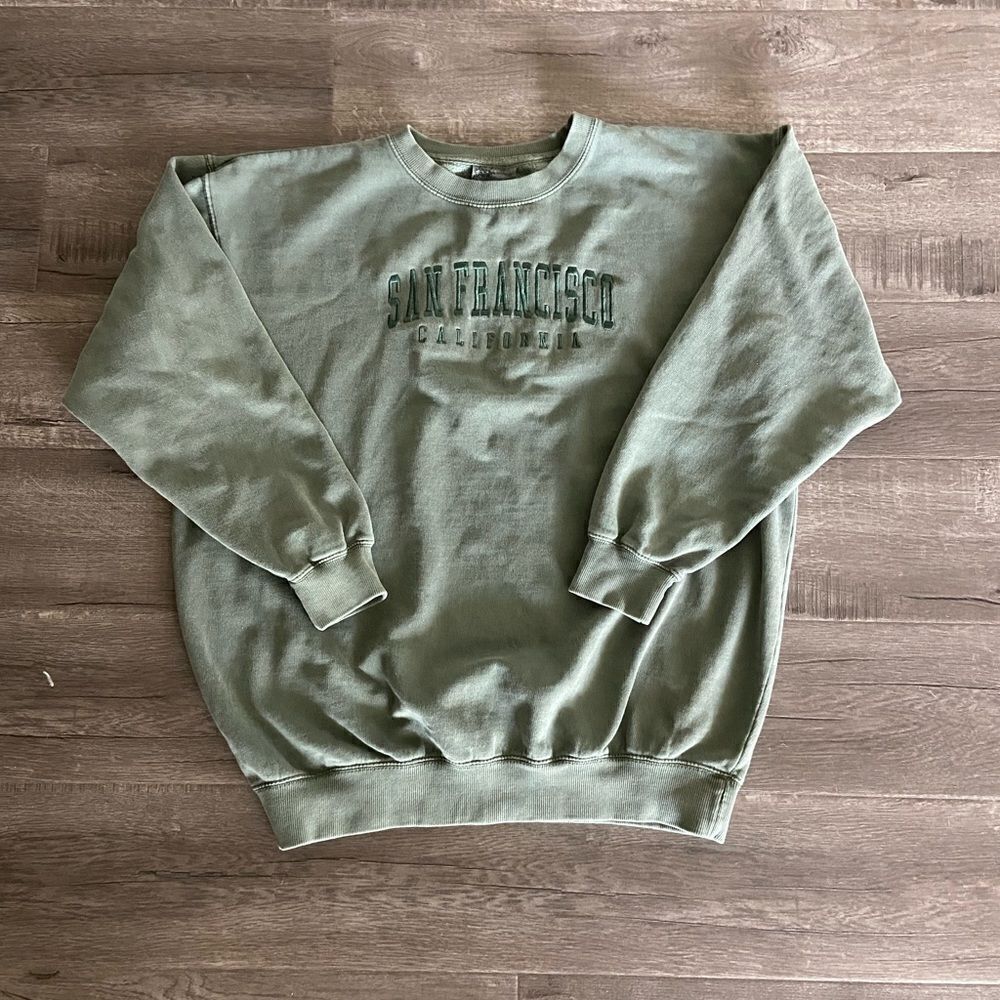 Vintage San Francisco Muted Green Crewneck